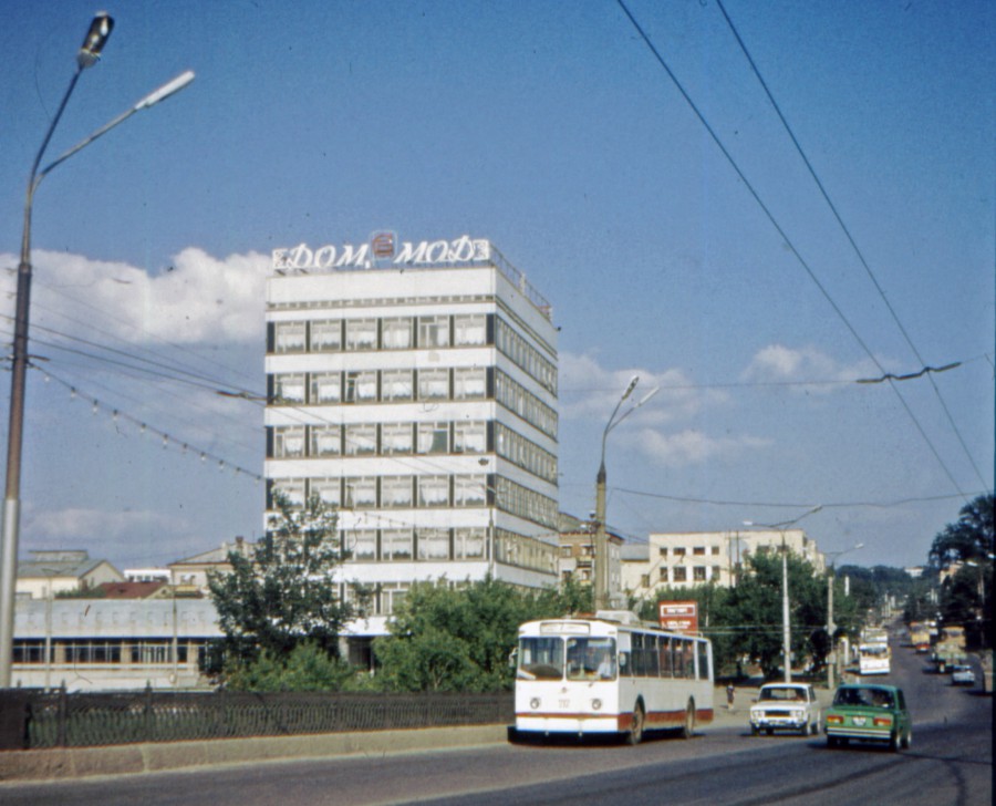 7 маршрут на Московском мосту, 1987 год