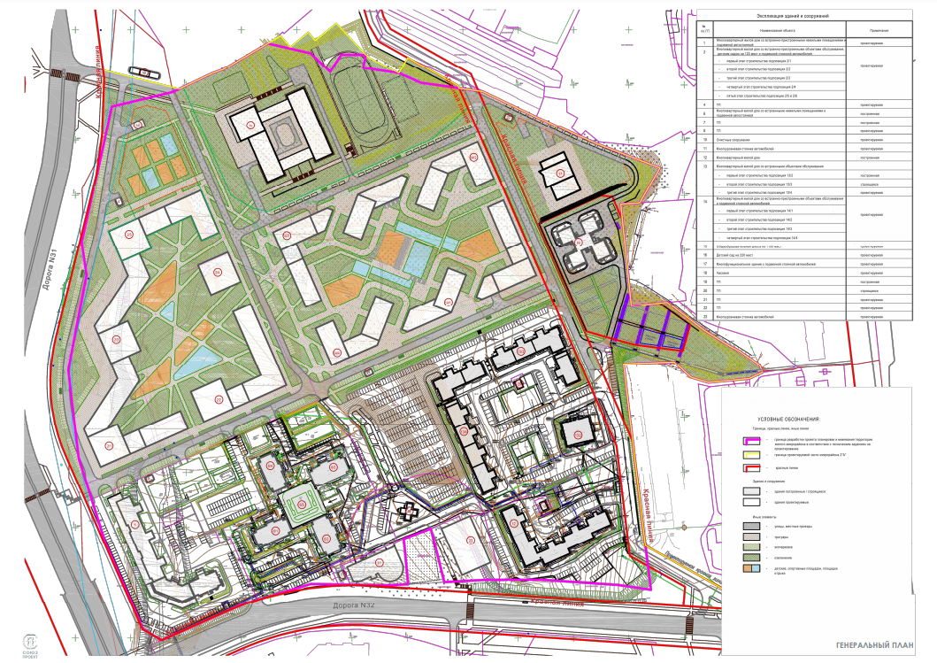 Проект планировки микрорайона