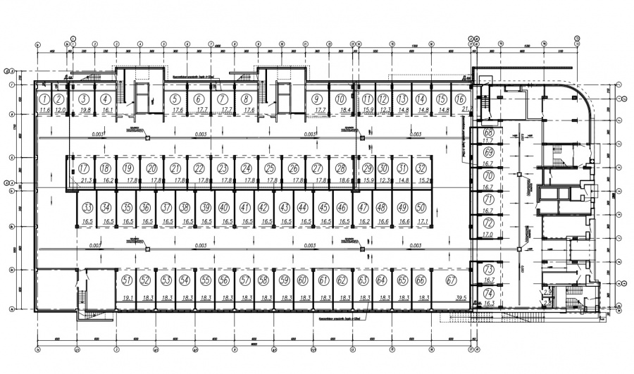 План типовой подземной парковки