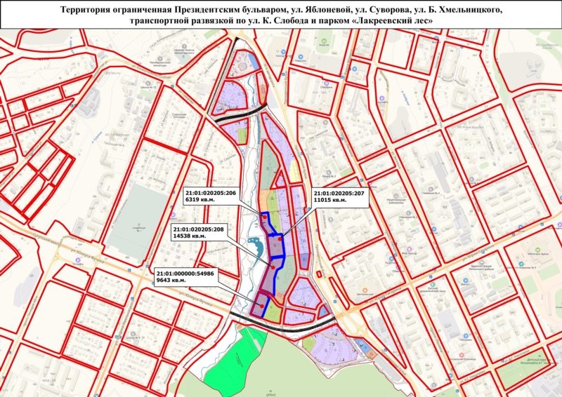 Карта лакреевского леса