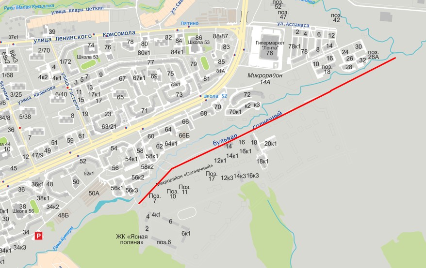 Микрорайон солнечный чебоксары карта